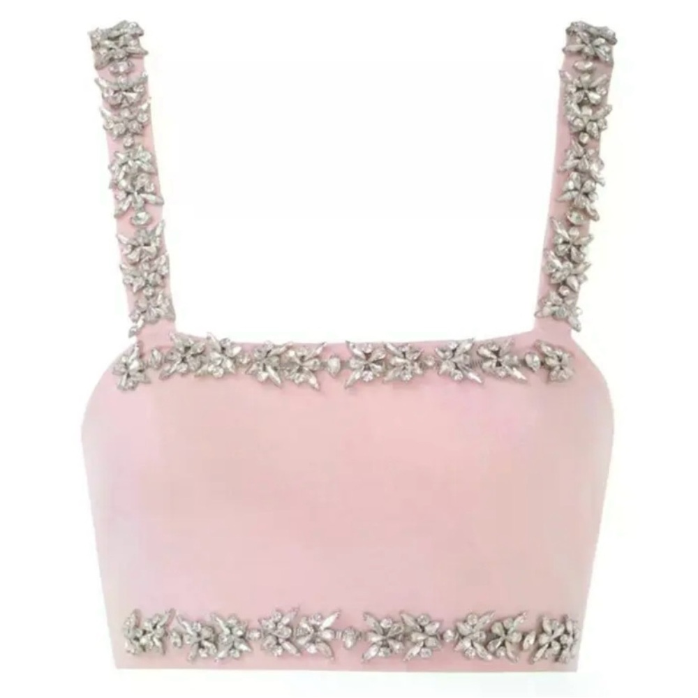 Zimmermann Matchmaker Bandeau Top with Crystal Embellishments